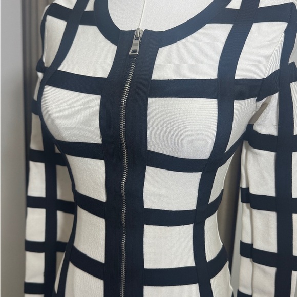 Valiant Paris Black and White Grid Pattern Dress - Picture 2 of 2